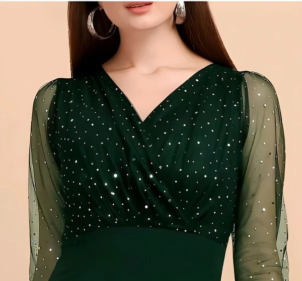 Glamorous Dress - Palm Green, S, Free