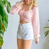 Party Top - Oyster Pink, M, Free