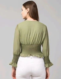 Retro Comfy Top - Swamp Green, L, Free