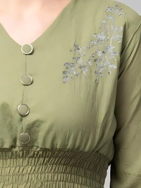 Retro Comfy Top - Swamp Green, L, Free