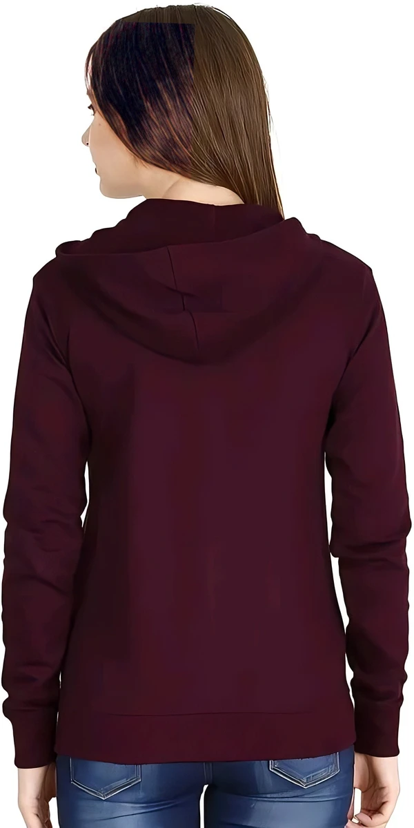 Zipper Hoodie Sweatshirt - Cocoa Bean, XL, Free