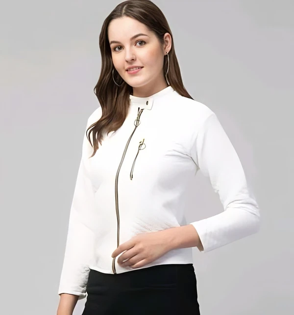 Designer Jacket - White, XL, Free