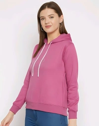 Hooded sweatshirt - Deep Blush, L, Free