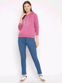 Hooded sweatshirt - Deep Blush, L, Free