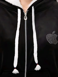 Trendy Hoodie - Black, L, Free