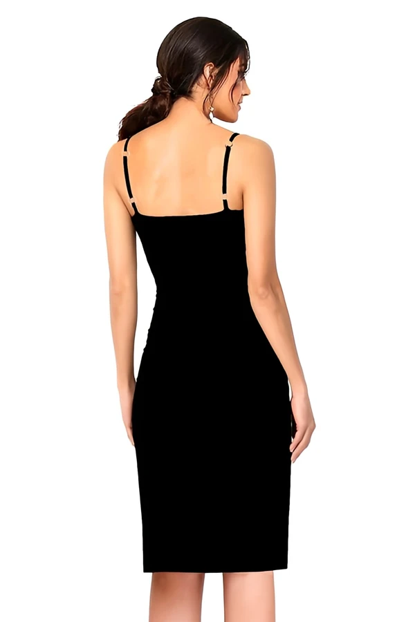 Party Midi Dress - Black, XL, Free