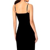 Party Midi Dress - Black, XL, Free