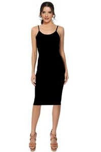 Party Midi Dress - Black, XS, Free
