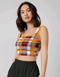 Ribbed Tank Top - Colorblocked, XS, Free