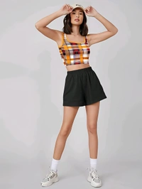 Ribbed Tank Top - Colorblocked, XS, Free