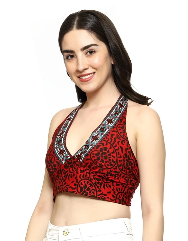 Cool Halter Top - Tall Poppy, Free Size, Free