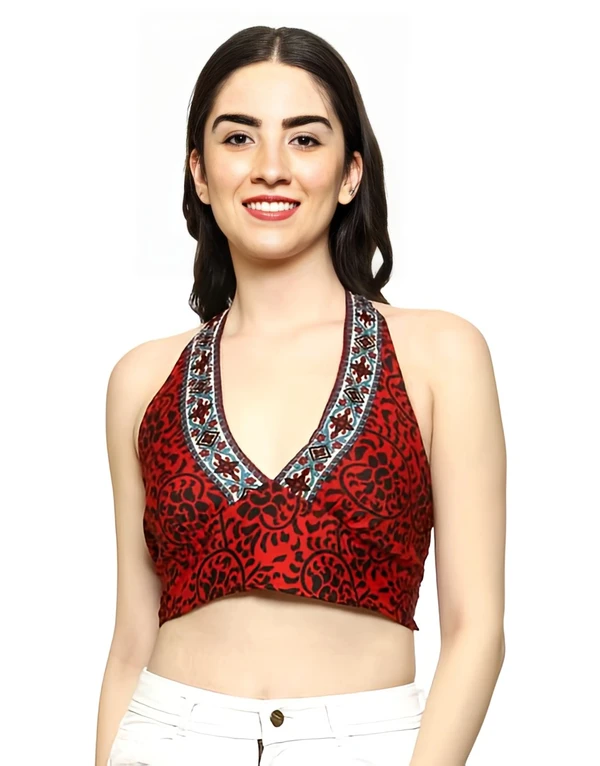 Cool Halter Top - Tall Poppy, Free Size, Free