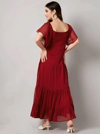 Georgette Maxi Dress - Tamarillo, L, Free