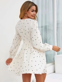Soft Fabric Dress - White, XL, Free