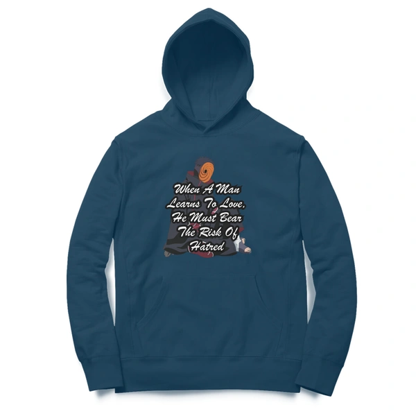 Naruto Quote Men's Oversized Hoodie - Nile Blue, M, Free