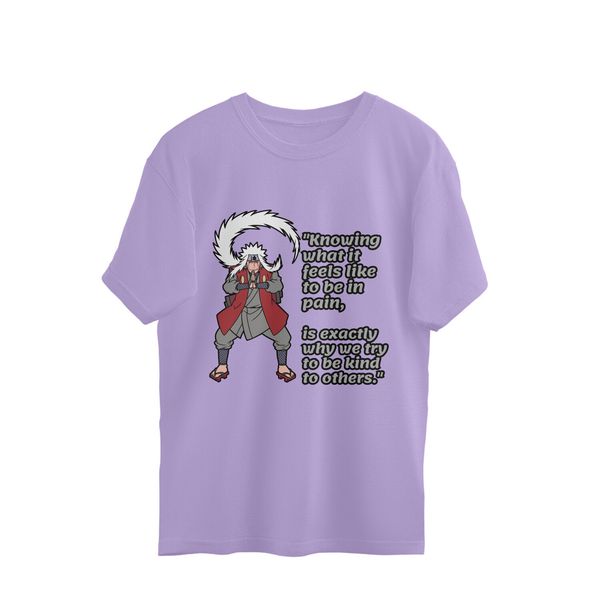 Naruto Jiraiya Quote Men's T-shirt - Lavender, XL, Free