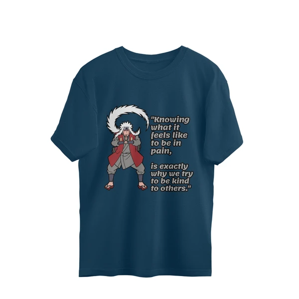 Naruto Jiraiya Quote Men's T-shirt - Nile Blue, XL, Free