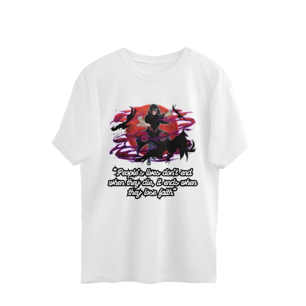 Itachi Quote Men's Oersized T-shirt - White, XXL, Free