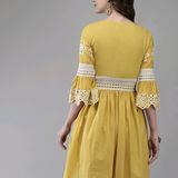 Cotton Short Dress - Apache, M, Free