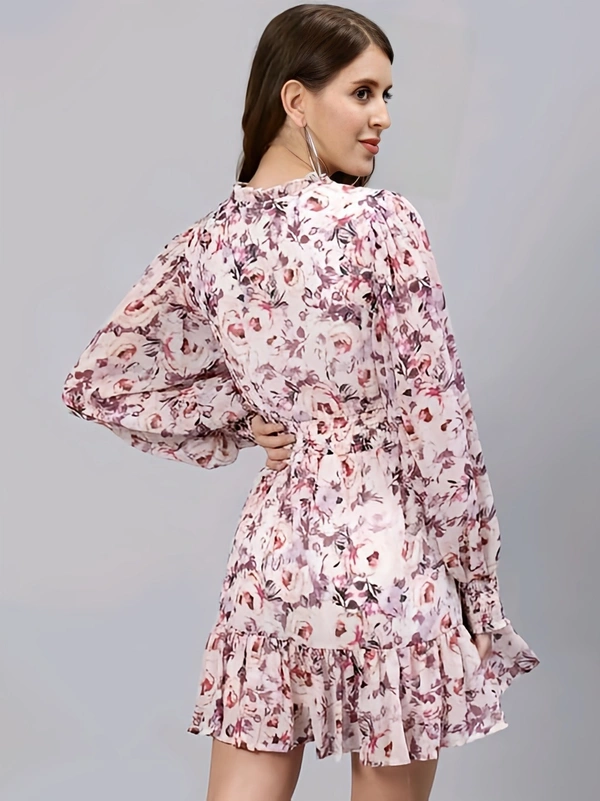 Georgette Short Dress - Pearl Bush, XS, Free