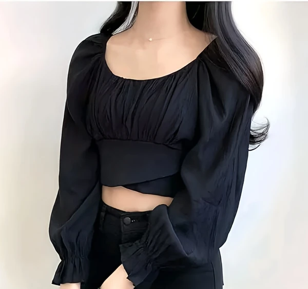 Fashion Top - Black, L, Free