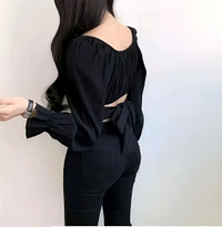Fashion Top - Black, L, Free
