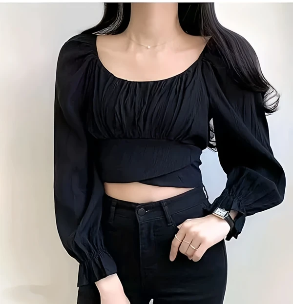 Fashion Top - Black, L, Free