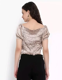 Crepe Top - Moon Mist, XL, Free
