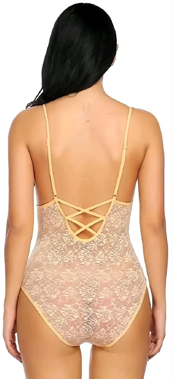 Teddy Lingerie - Tan, Free Size, Free