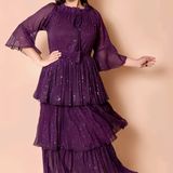 Party Maxi Dress - Wine Berry, S, Free