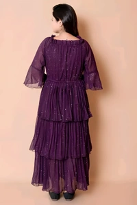 Party Maxi Dress - Wine Berry, S, Free