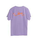 Shree Ram Front & Back Men's Oversized Tshirt - Lavender, XL, Free