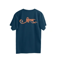 Shree Ram Front & Back Men's Oversized Tshirt - Nile Blue, XXL, Free