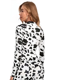 Polyester Top & Bottom Set - Polka Dot, M, Free