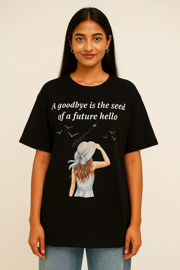 Future Hello Oversized T-shirt - Black, Free, XS