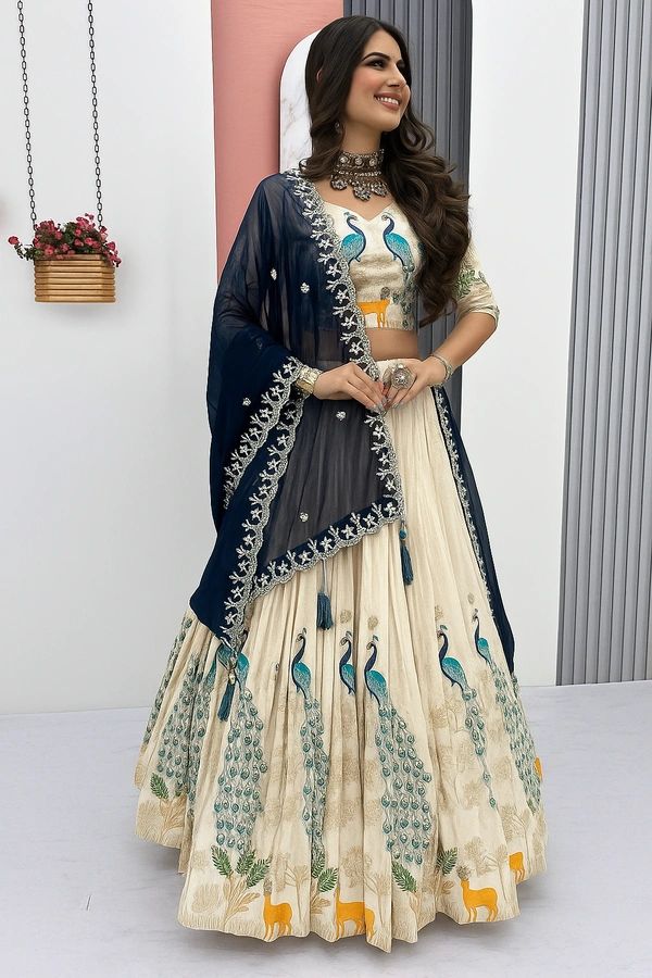 Beautiful Lehenga Choli – Traditional Elegance, Modern Grace - Pearl Bush, Free Size, Free