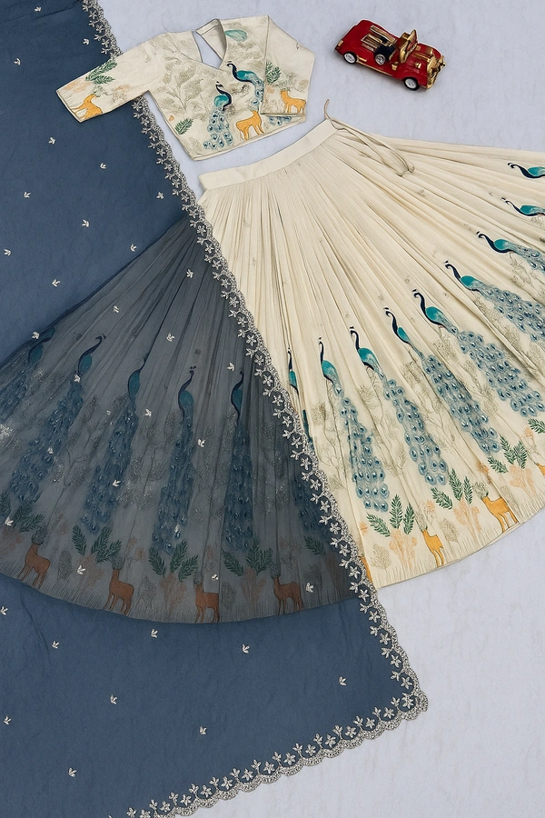 Beautiful Lehenga Choli – Traditional Elegance, Modern Grace - Pearl Bush, Free Size, Free