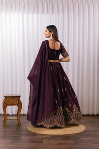 New Women’s Embroidered Lehenga Choli – Glamour in Every Thread - Gondola, XL, Free