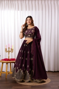 New Women’s Embroidered Lehenga Choli – Glamour in Every Thread - Gondola, XL, Free