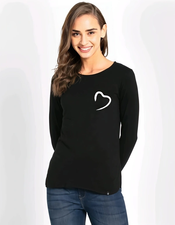 Cotton T-shirt - Black, L, Free