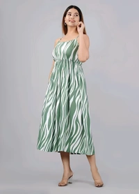 Cute Midi Dress - Envy, L, Free