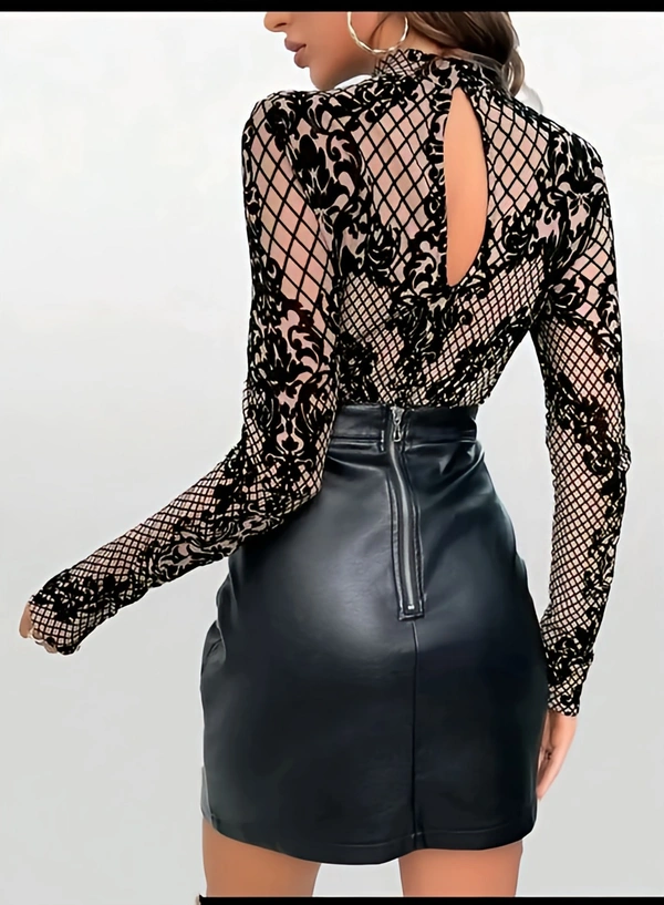 Bodysuit - Black, M, Free