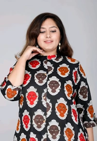 A-Line Kurta - Ship Gray, 4XL, Free