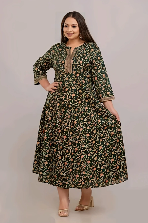 Rayon Plus Size Kurti - Mirage, 4XL, Free