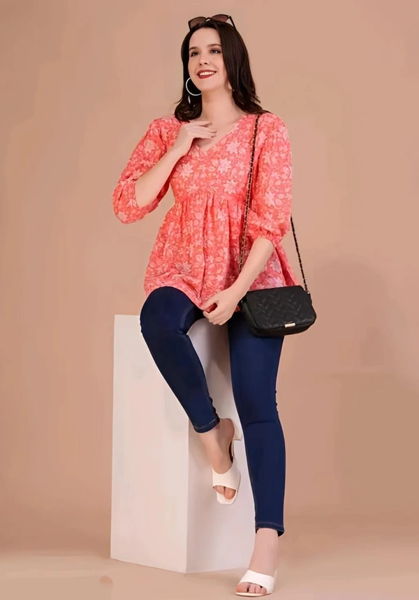 Printed Top - Bittersweet, S, Free