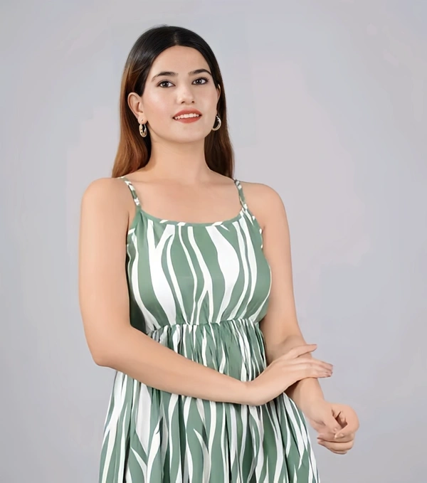 Cute Midi Dress - Envy, L, Free