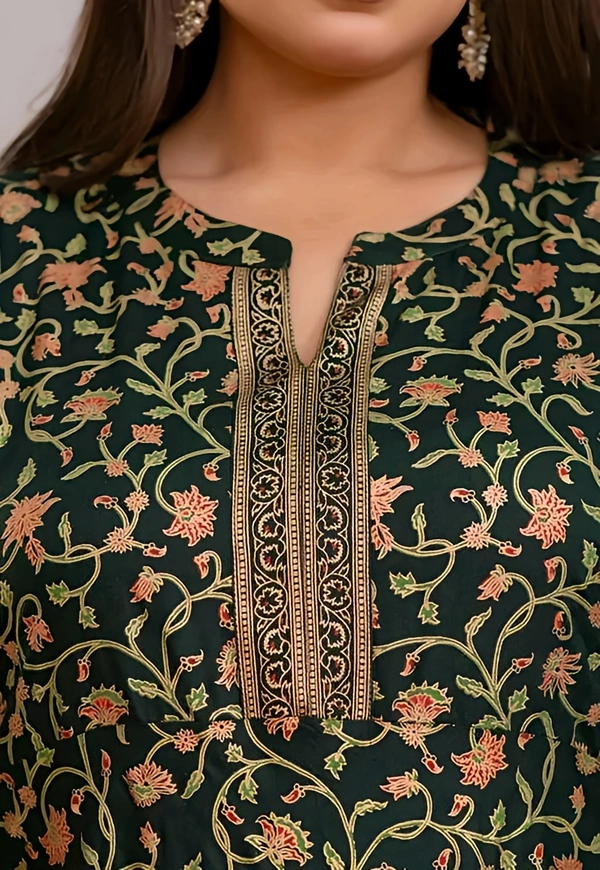 Rayon Plus Size Kurti - Mirage, 4XL, Free