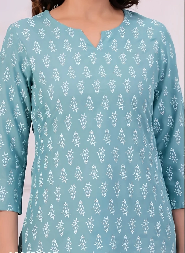 Style Short Kurta - Rock Blue, S, Free