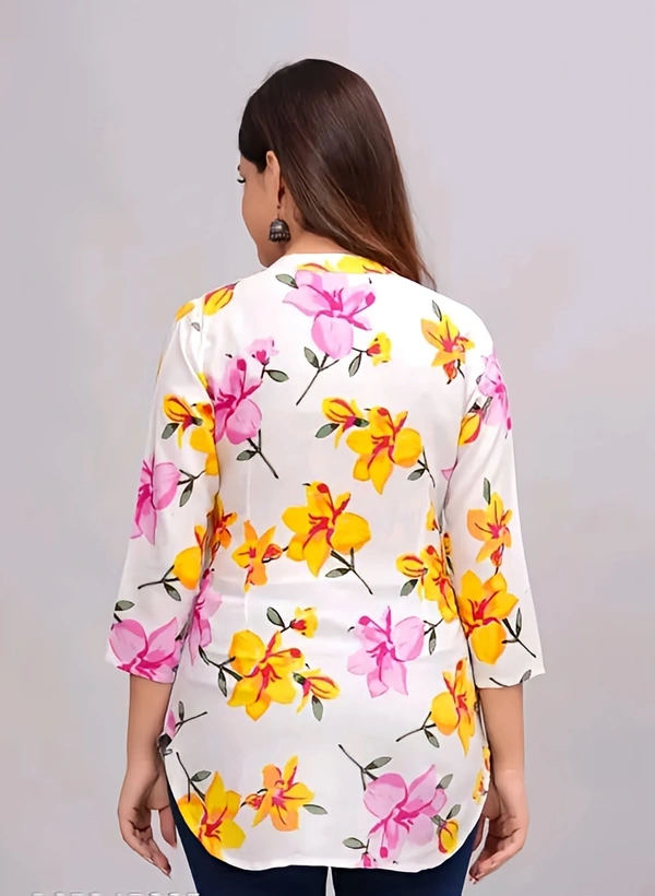 Casual Top - White, L, Free