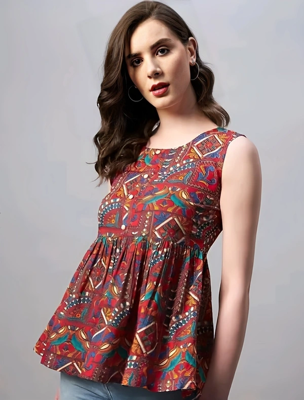 Sleeveless Cotton Top - Fuzzy Wuzzy Brown, XS, Free